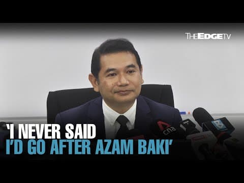 NEWS: Rafizi says won’t go after MACC chief