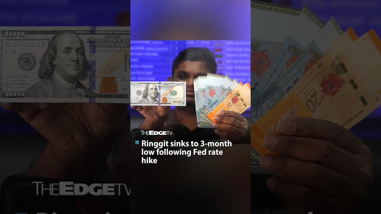 E5: Ringgit sinks to a 3-month low following Fed hike