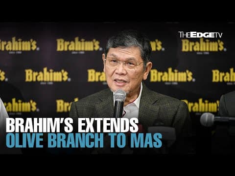 NEWS: Brahim's extends olive branch to MAS