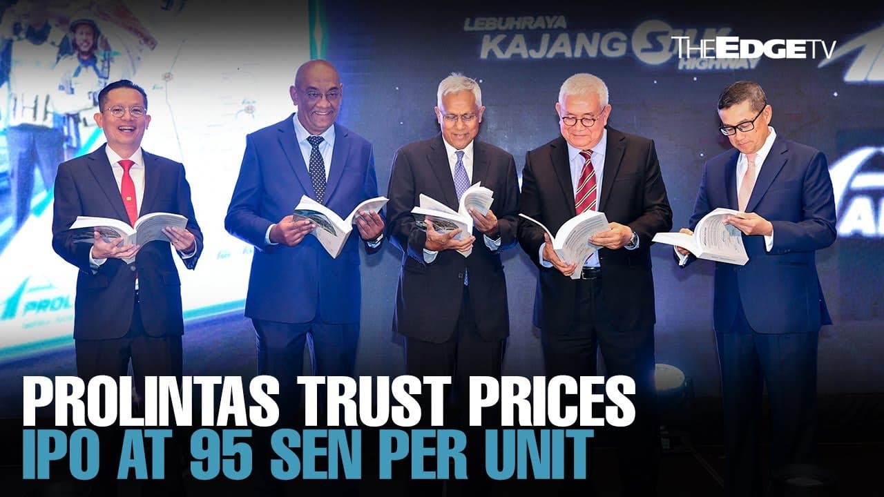 NEWS: Prolintas Infra BT prices IPO at 95 sen