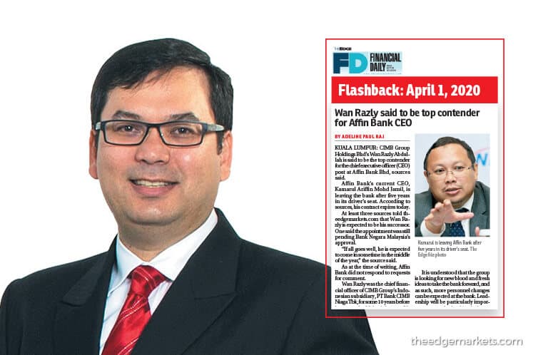 Wan Razly Wan Razly is new Affin Bank CEO